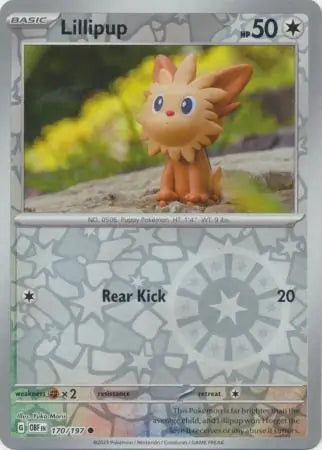 Lillipup 170/197 (SV03: Obsidian Flames)  - Reverse Holofoil | Good Games Morley