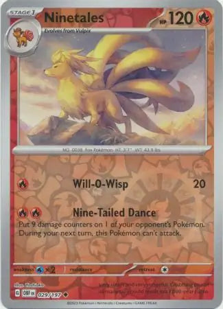 Ninetales 029/197 (SV03: Obsidian Flames)  - Reverse Holofoil | Good Games Morley