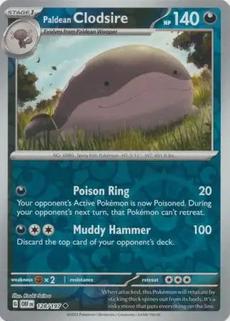 Paldean Clodsire 128/197 (SV03: Obsidian Flames)  - Reverse Holofoil | Good Games Morley