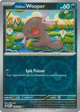 Paldean Wooper 126/197 (SV03: Obsidian Flames)  - Reverse Holofoil | Good Games Morley