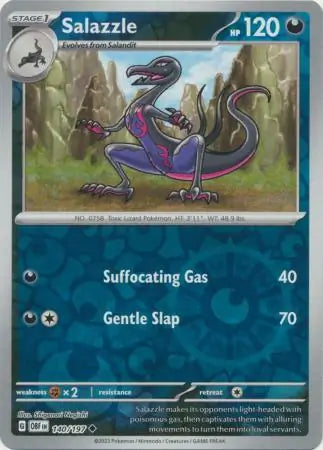 Salazzle 140/197 (SV03: Obsidian Flames)  - Reverse Holofoil | Good Games Morley