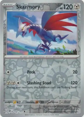 Skarmory 142/197 (SV03: Obsidian Flames)  - Reverse Holofoil | Good Games Morley