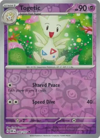 Togetic 084/197 (SV03: Obsidian Flames)  - Reverse Holofoil | Good Games Morley
