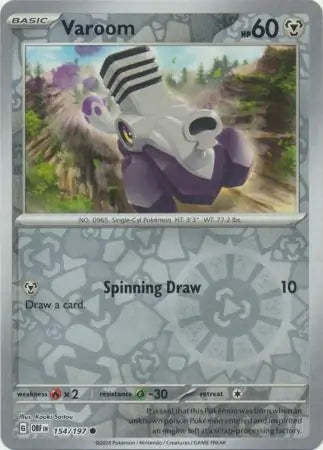 Varoom 154/197 (SV03: Obsidian Flames)  - Reverse Holofoil | Good Games Morley