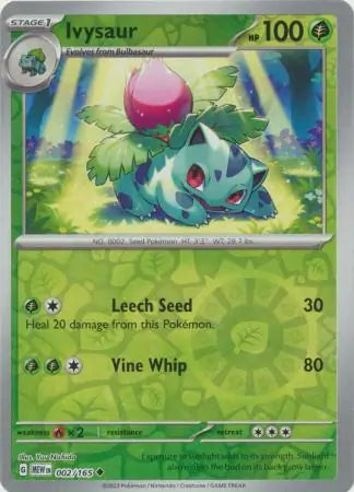 Ivysaur 002/165 (SV: Scarlet & Violet 151)  - Reverse Holofoil | Good Games Morley