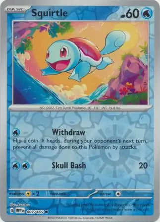 Squirtle 007/165 (SV: Scarlet & Violet 151)  - Reverse Holofoil | Good Games Morley
