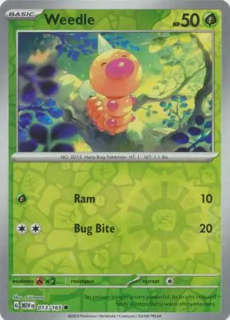 Weedle 013/165 (SV: Scarlet & Violet 151)  - Reverse Holofoil | Good Games Morley
