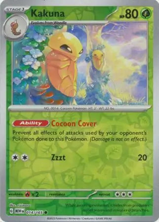 Kakuna 014/165 (SV: Scarlet & Violet 151)  - Reverse Holofoil | Good Games Morley
