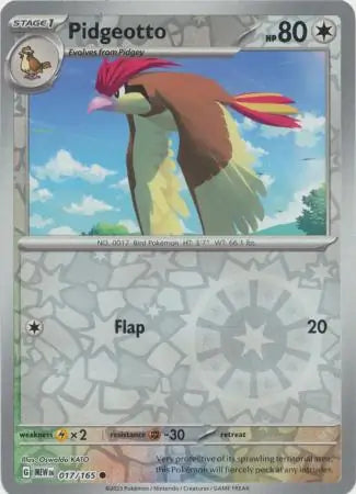 Pidgeotto 017/165 (SV: Scarlet & Violet 151)  - Reverse Holofoil | Good Games Morley