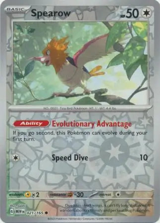 Spearow 021/165 (SV: Scarlet & Violet 151)  - Reverse Holofoil | Good Games Morley
