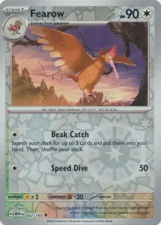 Fearow 022/165 (SV: Scarlet & Violet 151)  - Reverse Holofoil | Good Games Morley