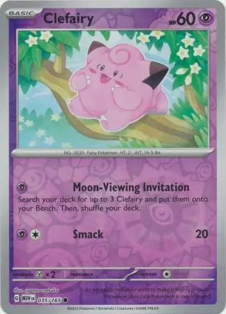 Clefairy 035/165 (SV: Scarlet & Violet 151)  - Reverse Holofoil | Good Games Morley