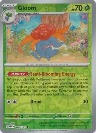 Gloom 044/165 (SV: Scarlet & Violet 151)  - Reverse Holofoil | Good Games Morley