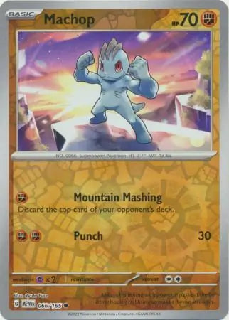 Machop 066/165 (SV: Scarlet & Violet 151)  - Reverse Holofoil | Good Games Morley