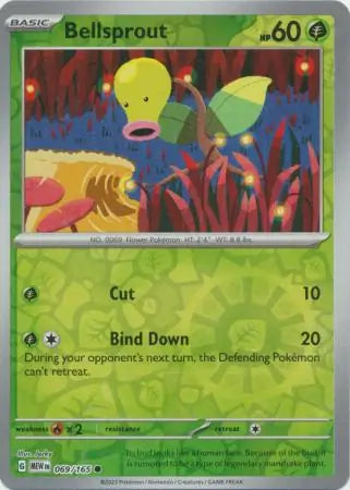 Bellsprout 069/165 (SV: Scarlet & Violet 151)  - Reverse Holofoil | Good Games Morley
