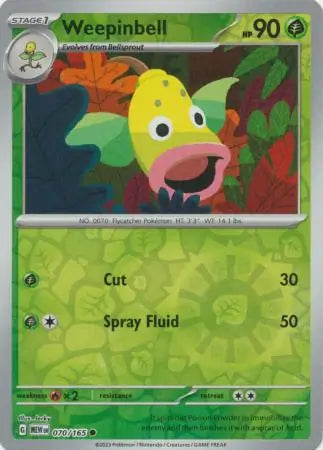 Weepinbell 070/165 (SV: Scarlet & Violet 151)  - Reverse Holofoil | Good Games Morley