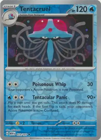 Tentacruel 073/165 (SV: Scarlet & Violet 151)  - Reverse Holofoil | Good Games Morley