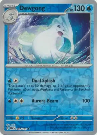 Dewgong 087/165 (SV: Scarlet & Violet 151)  - Reverse Holofoil | Good Games Morley