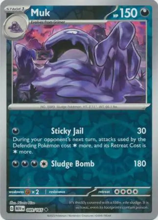 Muk 089/165 (SV: Scarlet & Violet 151)  - Reverse Holofoil | Good Games Morley
