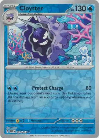 Cloyster 091/165 (SV: Scarlet & Violet 151)  - Reverse Holofoil | Good Games Morley
