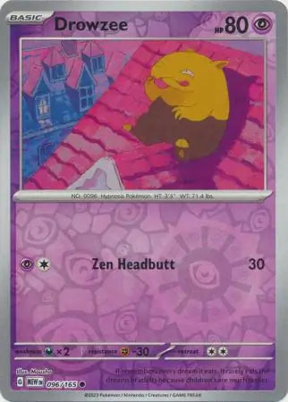 Drowzee 096/165 (SV: Scarlet & Violet 151)  - Reverse Holofoil | Good Games Morley