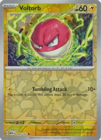 Voltorb 100/165 (SV: Scarlet & Violet 151)  - Reverse Holofoil | Good Games Morley