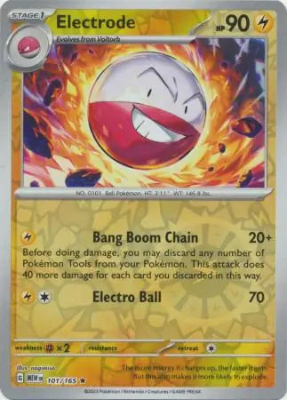 Electrode 101/165 (SV: Scarlet & Violet 151)  - Reverse Holofoil | Good Games Morley