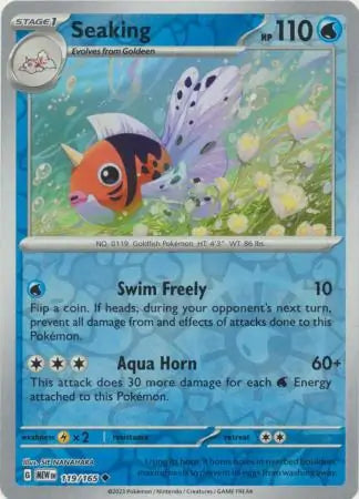 Seaking 119/165 (SV: Scarlet & Violet 151)  - Reverse Holofoil | Good Games Morley