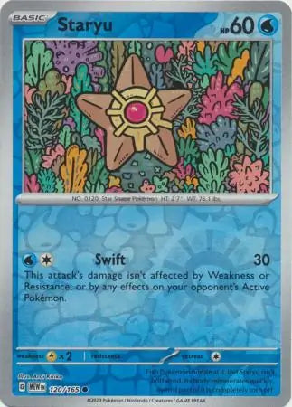Staryu 120/165 (SV: Scarlet & Violet 151)  - Reverse Holofoil | Good Games Morley