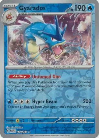 Gyarados 130/165 (SV: Scarlet & Violet 151)  - Reverse Holofoil | Good Games Morley