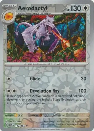 Aerodactyl 142/165 (SV: Scarlet & Violet 151)  - Reverse Holofoil | Good Games Morley