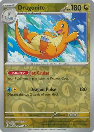 Dragonite 149/165 (SV: Scarlet & Violet 151)  - Reverse Holofoil | Good Games Morley
