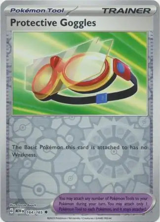 Protective Goggles 164/165 (SV: Scarlet & Violet 151)  - Reverse Holofoil | Good Games Morley