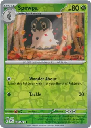 Spewpa 006/191 (SV08: Surging Sparks)  - Reverse Holofoil | Good Games Morley
