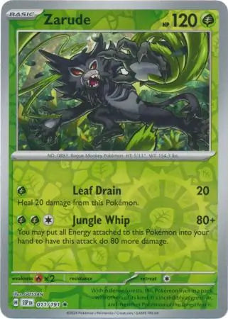 Zarude 011/191 (SV08: Surging Sparks)  - Reverse Holofoil | Good Games Morley