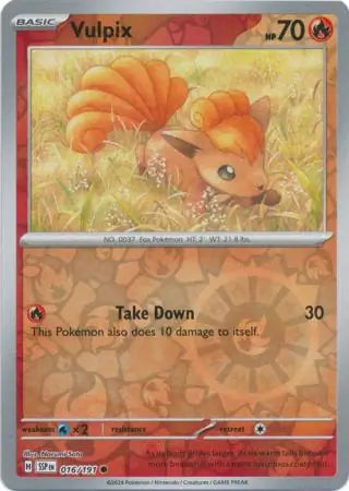 Vulpix 016/191 (SV08: Surging Sparks)  - Reverse Holofoil | Good Games Morley