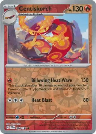 Centiskorch 028/191 (SV08: Surging Sparks)  - Reverse Holofoil | Good Games Morley