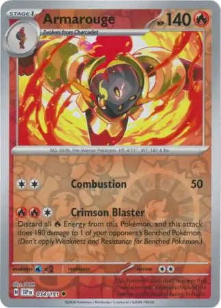 Armarouge 034/191 (SV08: Surging Sparks)  - Reverse Holofoil | Good Games Morley