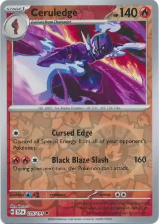 Ceruledge 035/191 (SV08: Surging Sparks)  - Reverse Holofoil | Good Games Morley