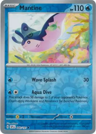 Mantine 040/191 (SV08: Surging Sparks)  - Reverse Holofoil | Good Games Morley