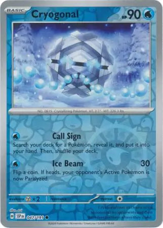 Cryogonal 047/191 (SV08: Surging Sparks)  - Reverse Holofoil | Good Games Morley