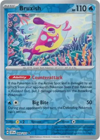 Bruxish 049/191 (SV08: Surging Sparks)  - Reverse Holofoil | Good Games Morley