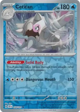 Cetitan 054/191 (SV08: Surging Sparks)  - Reverse Holofoil | Good Games Morley