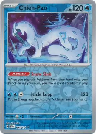 Chien-Pao 056/191 (SV08: Surging Sparks)  - Reverse Holofoil | Good Games Morley