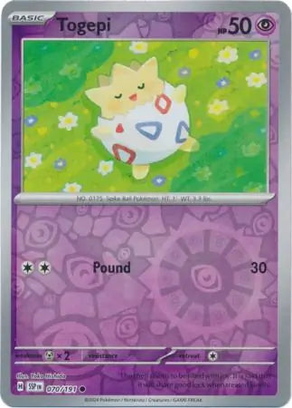 Togepi 070/191 (SV08: Surging Sparks)  - Reverse Holofoil | Good Games Morley