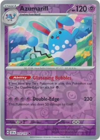 Azumarill 074/191 (SV08: Surging Sparks)  - Reverse Holofoil | Good Games Morley