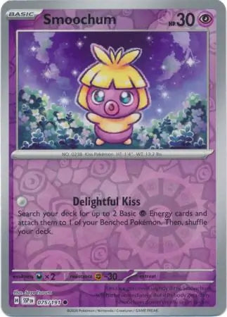 Smoochum 075/191 (SV08: Surging Sparks)  - Reverse Holofoil | Good Games Morley