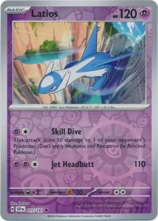 Latios 077/191 (SV08: Surging Sparks)  - Reverse Holofoil | Good Games Morley