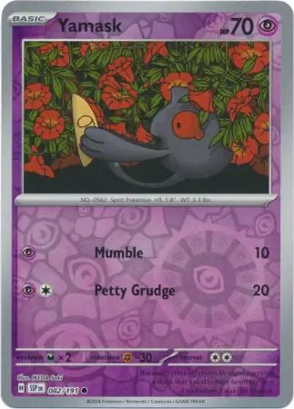Yamask 082/191 (SV08: Surging Sparks)  - Reverse Holofoil | Good Games Morley