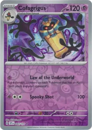 Cofagrigus 083/191 (SV08: Surging Sparks)  - Reverse Holofoil | Good Games Morley